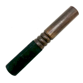Drewniana Pałeczka - 17 cm - Podwójny Pierścień