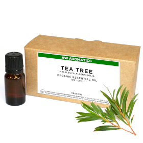 10x Olejek Eteryczny Organiczny 10 ml - Drzewo Herbaciane - BEZ ETYKIETY