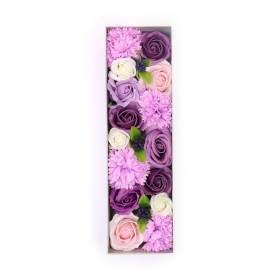 Długi Mydlany Flower Box - Lawenda