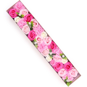 Bardzo Długi Mydlany Flower Box - Różowy