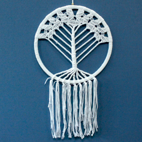 Dreamcatcher Drzewo Życia  - 42cm Biały