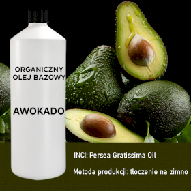 Organiczny Olej Bazowy z Awokado 1 litr