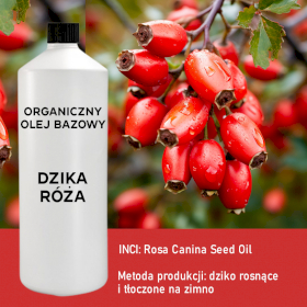 Organiczny Olej Bazowy z Dzikiej Róży 1 litr
