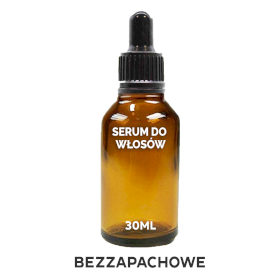 20x Organiczne Serum do Włosów 30 ml - Bezzapachowe - BEZ ETYKIETY