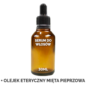 20x Organiczne Serum do Włosów 30 ml - Mięta Pieprzowa - BEZ ETYKIETY