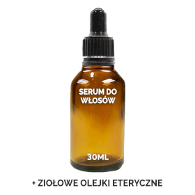 20x Organiczne Serum do Włosów 30 ml - Ziołowe - BEZ ETYKIETY