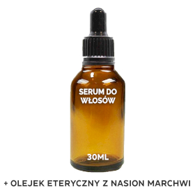 20x Organiczne Serum do Włosów 30 ml - Nasiona Machwi - BEZ ETYKIETY
