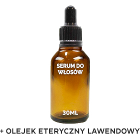 20x Organiczne Serum do Włosów 30 ml - Lawenda - BEZ ETYKIETY