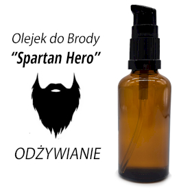 10x Olejek do Brody 50 ml - Spartan Hero - BEZ ETYKIETY