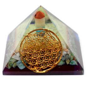 Piramida Orgonit 70mm - Kwiat Życia
