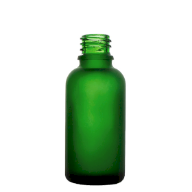 110x 30 ml Butelka z Zielonego Mrożonego Szkła - Bez Zakrętki