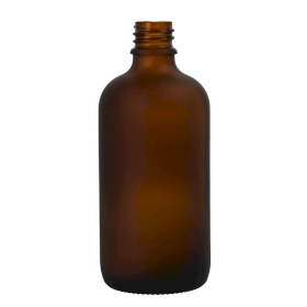 70x 100 ml Butelka z Brązowego Mrożonego Szkła - Bez Zakrętki