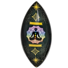 Emaliowana Podstawka pod Kadzidełka - Aluminium - Lotus Budda Czakry