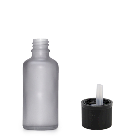 160x 10 ml Butelka z Szarego Mrożonego Szkła z Zakrętką Push Off i Zakraplaczem