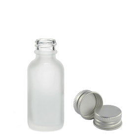 160x 10 ml Butelka z Białego Mrożonego Szkła z Aluminiową Zakrętką