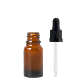 192x 10 ml Butelka Brązowa z Czarną Pipetą