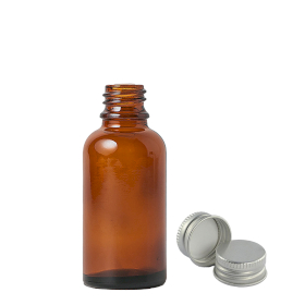 110x 30 ml Butelka Brązowa z Aluminiową Zakrętką