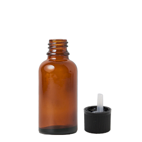 110x 30 ml Butelka Brązowa z Zakrętką Push-Off i Zakraplaczem