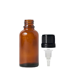 110x 30 ml Butelka Brązowa z Zakrętką z Zakraplaczem