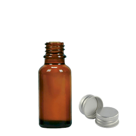 156x 20 ml Butelka Brązowa z Aluminiową Zakrętką