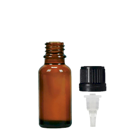 156x 20 ml Butelka Brązowa z Zakrętką z Zakraplaczem