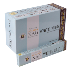 12x Kadzidełka Golden Nag 15 g - Białe Oud