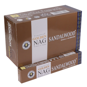 12x Kadzidełka Golden Nag 15 g - Drzewo Sandałowe