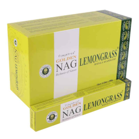 12x Kadzidełka Golden Nag 15 g - Trawa Cytrynowa
