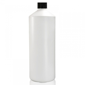 10x Butelka Plastikowa HDPE 1 l z Czarną Zakrętką