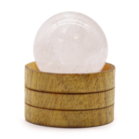 Kula z Kwarcu Skalnego 40 mm na Podstawce