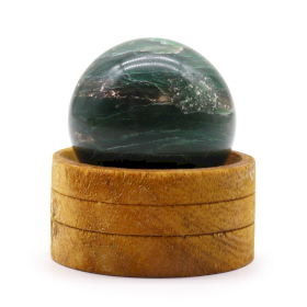 Kula z Indyjskiego Jadeitu 50 mm na Podstawce