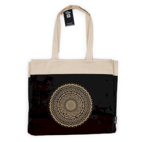 Duża Torba Tote Czekoladowa - Mandala Wolności