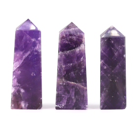 3x Obelisk z Afrykańskiego Ametystu