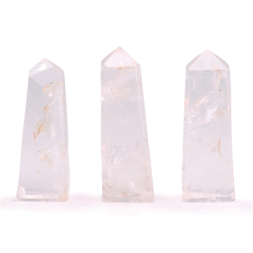 3x Obelisk z Kwarcu Skalnego