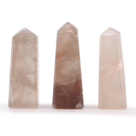 3x Obelisk z Kwarcu Dymnego