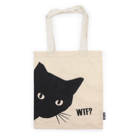 10x Kultowa Torba Tote Basic - Czarny Kot