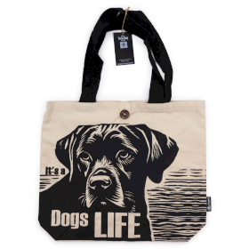 Kultowa Torba Tote Klasyczna - It\'s a Dogs Life - Naturalna