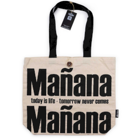 Kultowa Torba Tote Klasyczna - Mañana Mañana - Naturalna