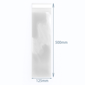 500x Woreczki Polipropylenowe z Zamknięciem 125x500 mm