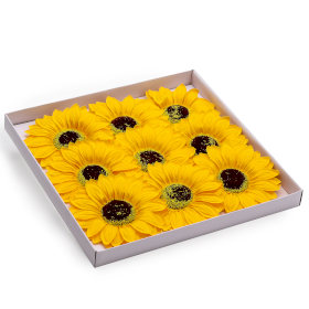 9x Ogromny Żółty Mydlany Słonecznik (14 cm)