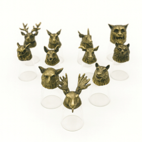 Zestaw 12 Kieliszków Bottom Up (25ml) - Leśne i Mistyczne Stworzenia