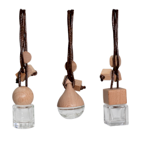 12x Przezroczysty Dyfuzor Samochodowy Wisząca Buteleczka 8 ml (3 wzory)