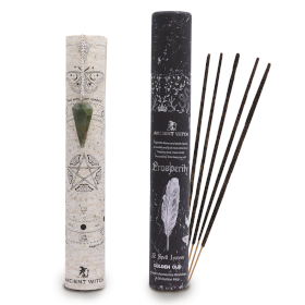 4x Kadzidełka Zaklęcie Ancient Witch - Dobrobyt - Wahadełko Awenturyn