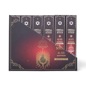 12x Kadzidełka Kryształowe Aromaty - Czerwony Agat i Szafran