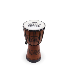 Mały Bęben Djembe Pro - Rytm Wolności (wysoki) - 30 cm