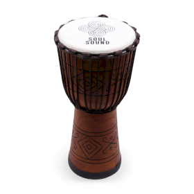 Duży Bęben Djembe Pro - Dźwięk Duszy (niski) - 50 cm