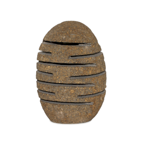 Naturalny Świecznik z Kamienia Rzecznego - Nacinany - Wzór 2