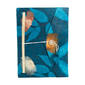 Duży Notatnik Lokta Odważne Kwiaty (21x15cm) - 45 kartek - Granatowy