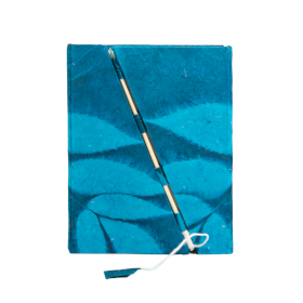 Średni Notatnik Lokta Odważne Kwiaty (15x12cm) - 45 kartek - Granatowy