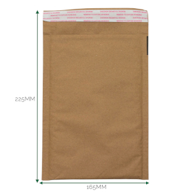 30x Koperta Ochronna Papierowa Plaster Miodu (165x225+40mm)